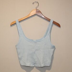 Old Navy Ribbed Light Blue Tank Top